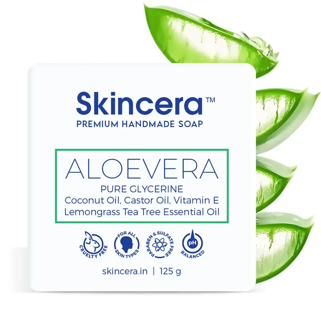 Skincera Aloe Vera Glycerine Moisturizing Handmade Vegan Soap