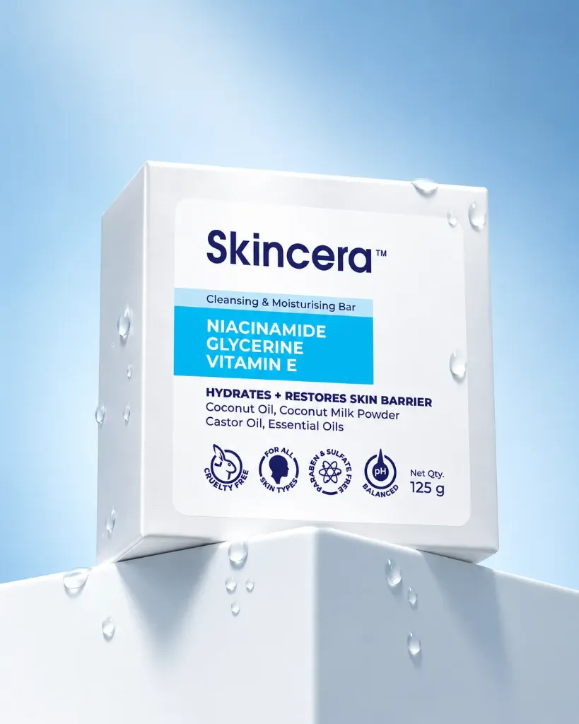 Skincera Niacinamide Glycerine Vitamin E Cleansing and Moisturising Bar