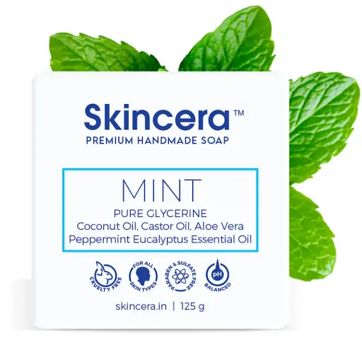 Skincera Mint Glycerine Moisturizing Handmade Vegan Soap